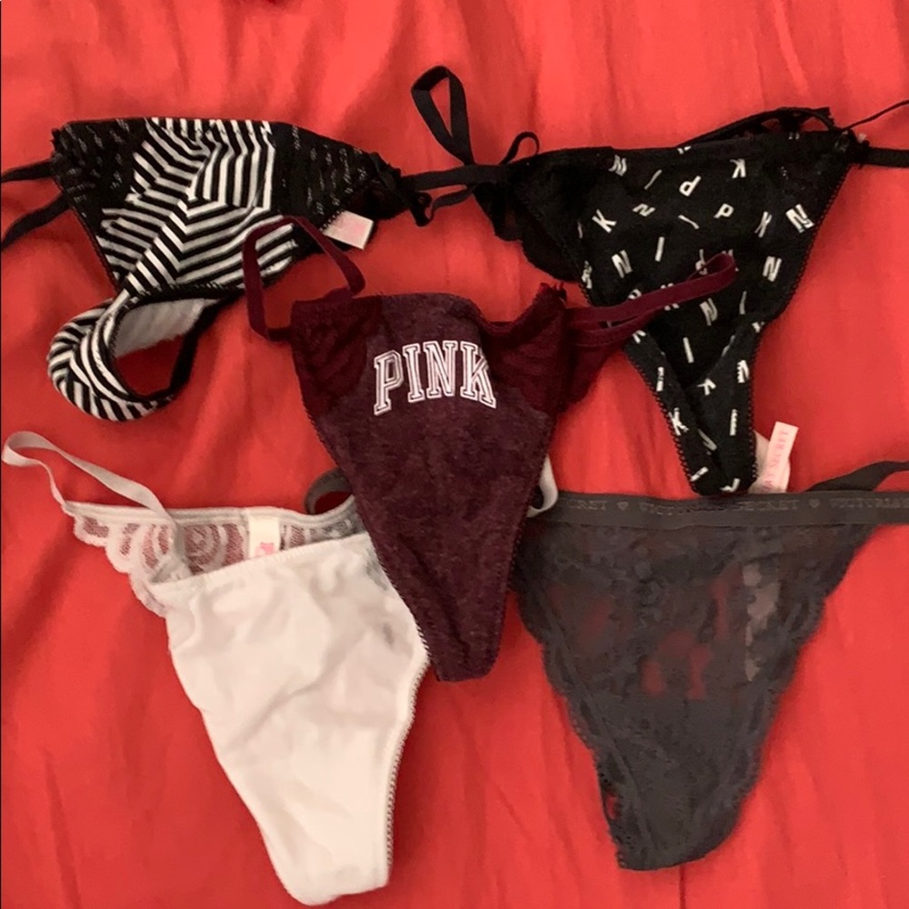 Pink g strings brand new without tags